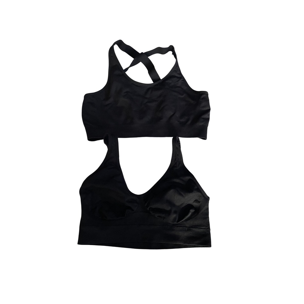 Truekind and Xersion Sports Bra Bundle Black Seamless
